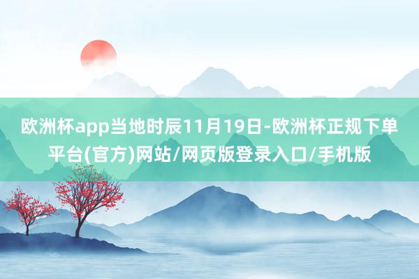 欧洲杯app当地时辰11月19日-欧洲杯正规下单平台(官方)网站/网页版登录入口/手机版